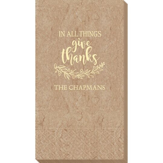 Give Thanks Bali Guest Towels